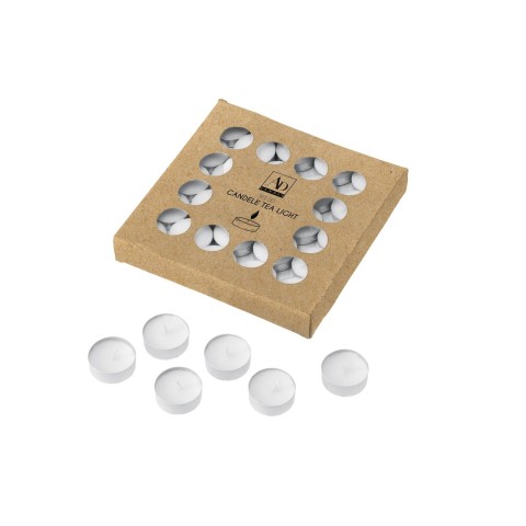 SET 50 CANDELE TEA LIGHT BIANC